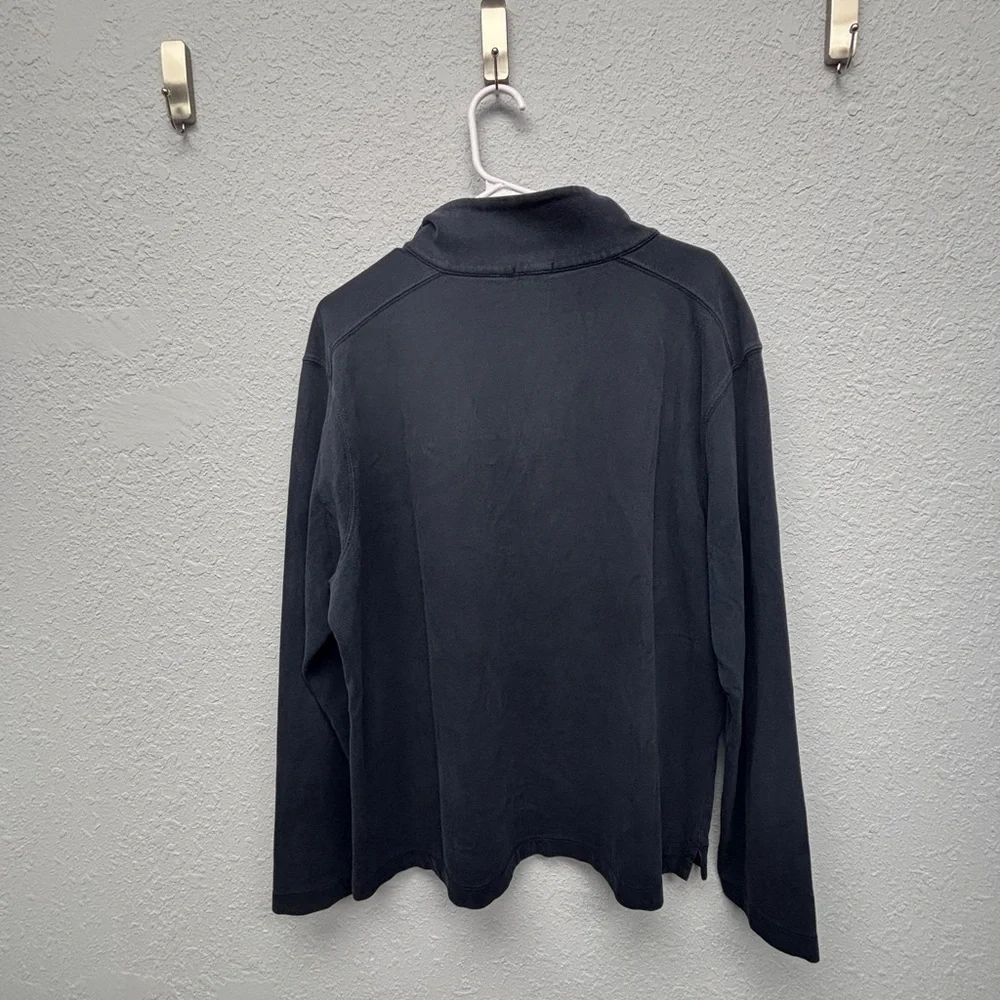 Men's J. Crew Sz Large Navy Blue Zip Sweater, GUC